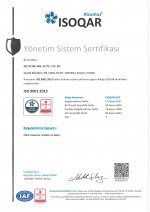 شهادة نظام إدارة الجودة ISO 9001: 2015